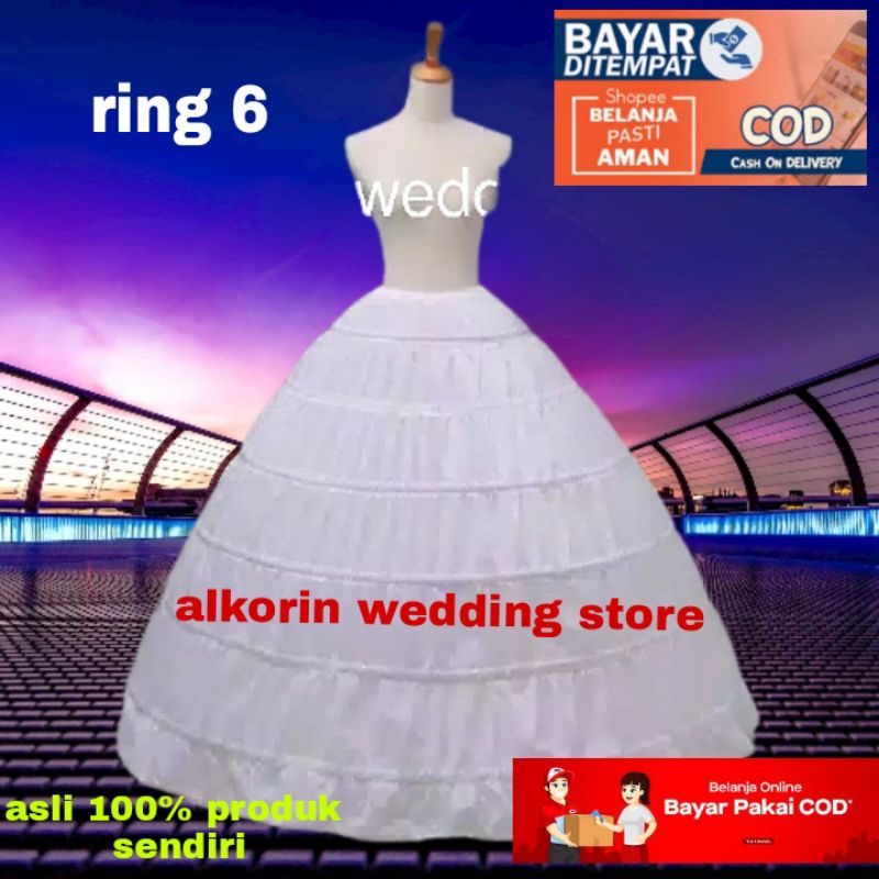 PROMO_COD petikut/perticoat Ring 6 MURAH bukan murahan Petikut pengembang Gaun Pengantin