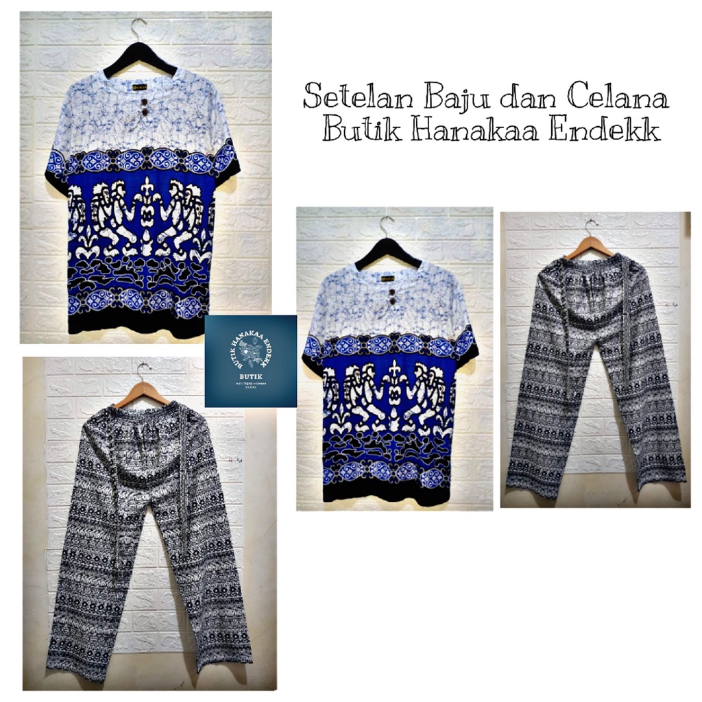 Set/Setelan Baju dan Celana Etnik Asmad Putih Pria/Wanita (Unisex)