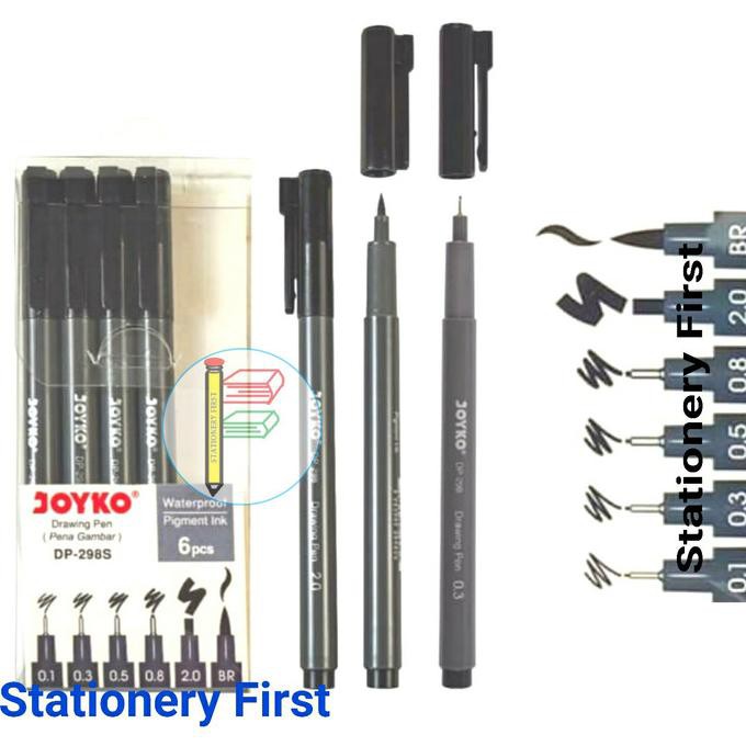 

Diskon Drawing Pen Set Joyko DP-298s per set isi 6 drawing brush pen Joyko Big Sale