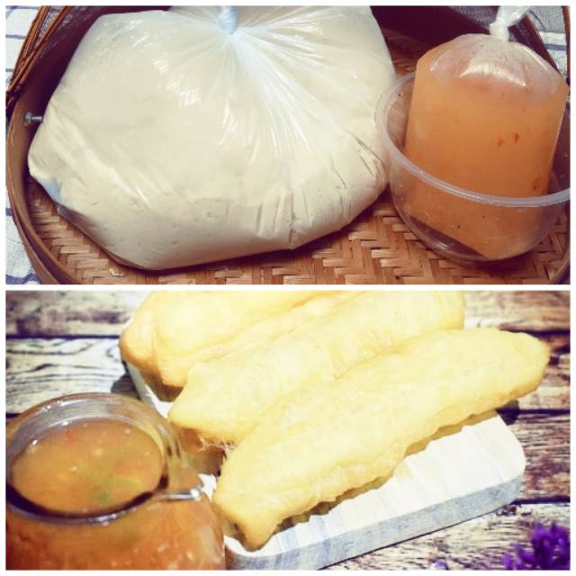 

Bahan mentah (Adonan) cakwe mister include saos nanas kemasan 1kg