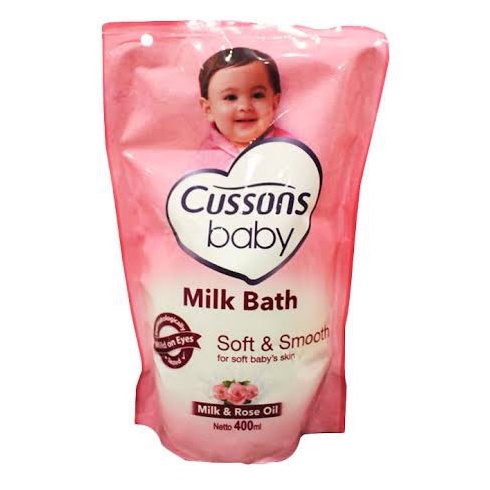 Cussons Baby Milk Bath Refil 400ml /popokcibarusah