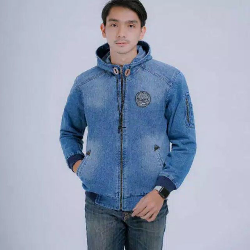 JAKET JEANS TERBARU ROCAFELA TOPI M-XXL