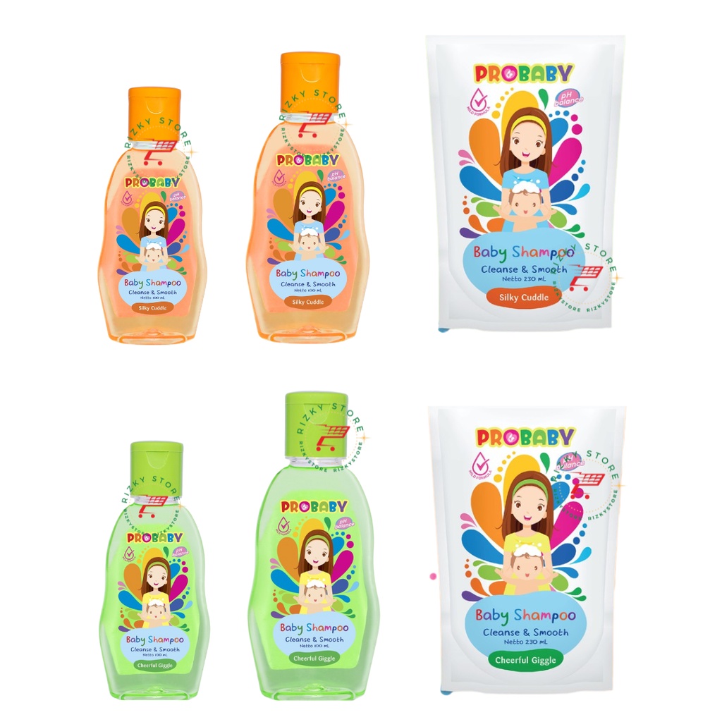 Probaby Shampoo 2 varian Silky Cuddle/Cheerfull Giggle