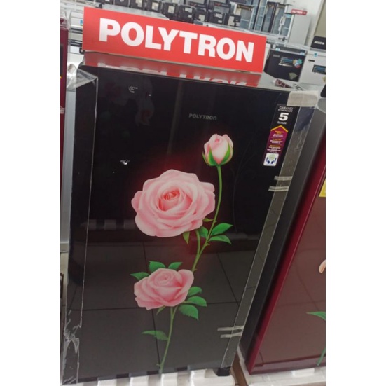 KULKAS POLYTRON 1 PINTU PRA 15ORX GLASSDOOR NEW BELEZZA