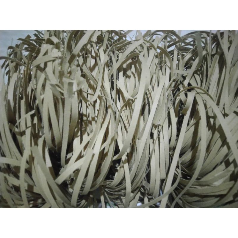 

10 gram kertas serut/kertas potong/paper shredder coklat (bahan kertas samson) untuk alas hampers