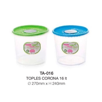 Toples Kerupuk Toples Asinan Plastik 16 Liter TAIWAN