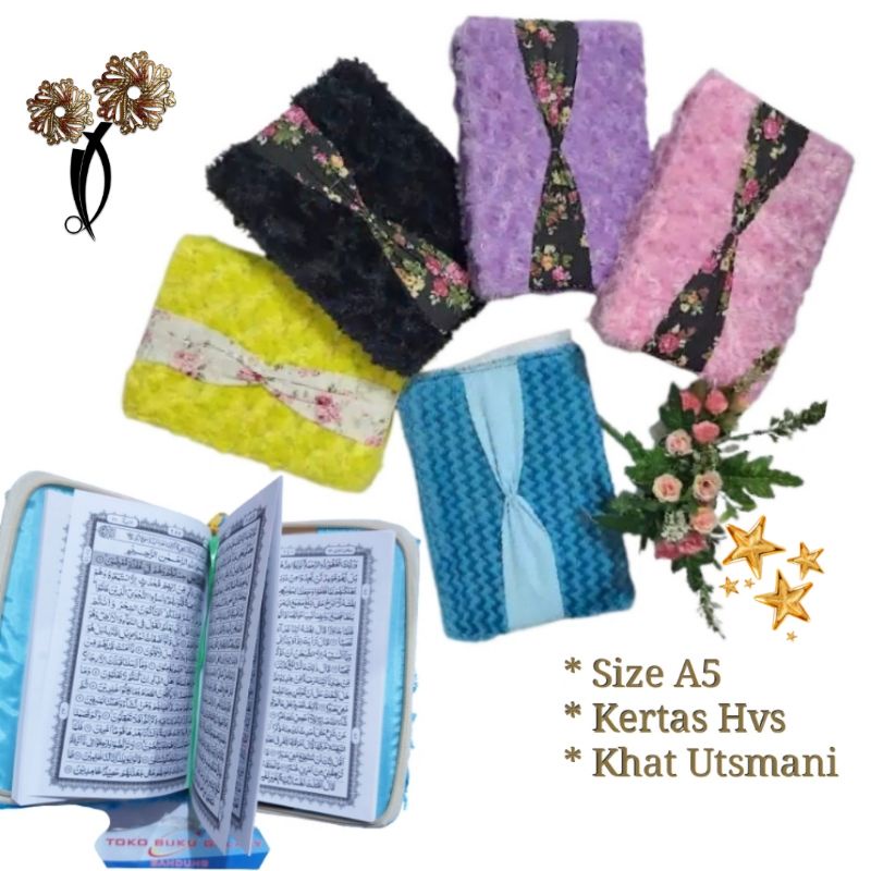 Mushaf Al Quran Anak Hvs Resleting A5 22 × 16cm Sedang Mushaf Utsmani 15 baris