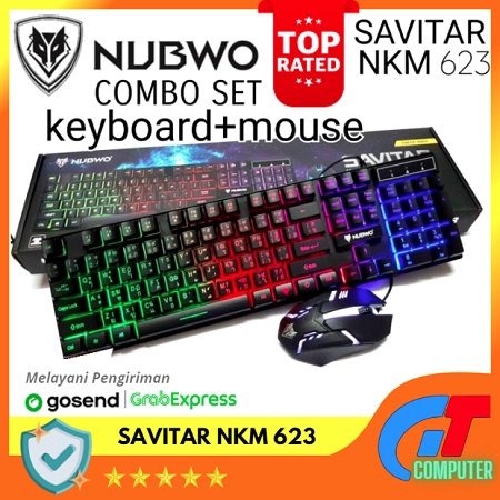 Keyboard Mouse Gaming Nubwo Savitar NKM-623 RGB Keyboard Mouse Combo