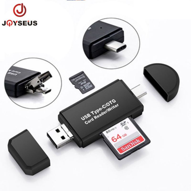 JOYSEUS 3 in 1 universal OTG CARDREADER type C dan micro