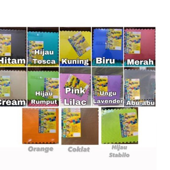 Paling Laris Puzzle evamat polos - Tikar evamat - Alas Main Anak -Karpet Puzzle evamat anak motif po