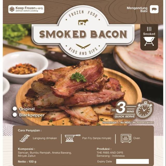 

Homemade Smoked Bacon 100gr