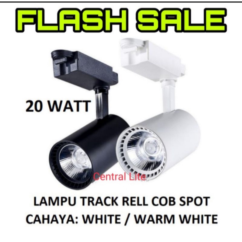 Lampu Sorot Track Light 20 watt Rell Lampu Spotlight 20w Tracklight