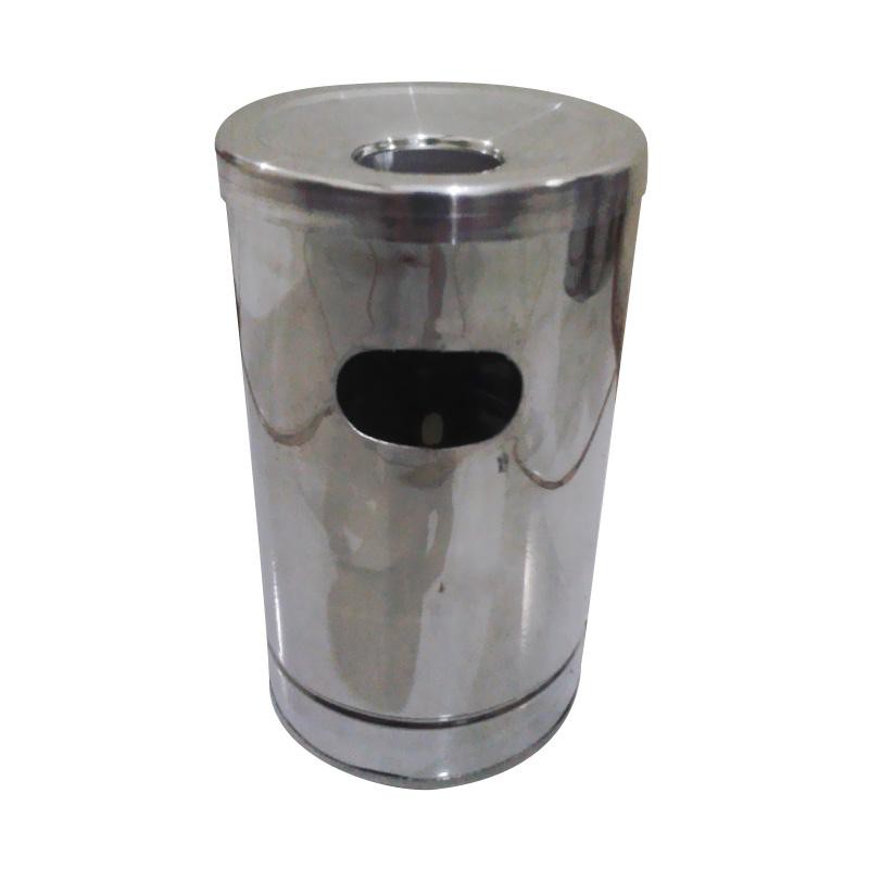 Asbak tempat sampah stainless steel mini unik 8x13Cm