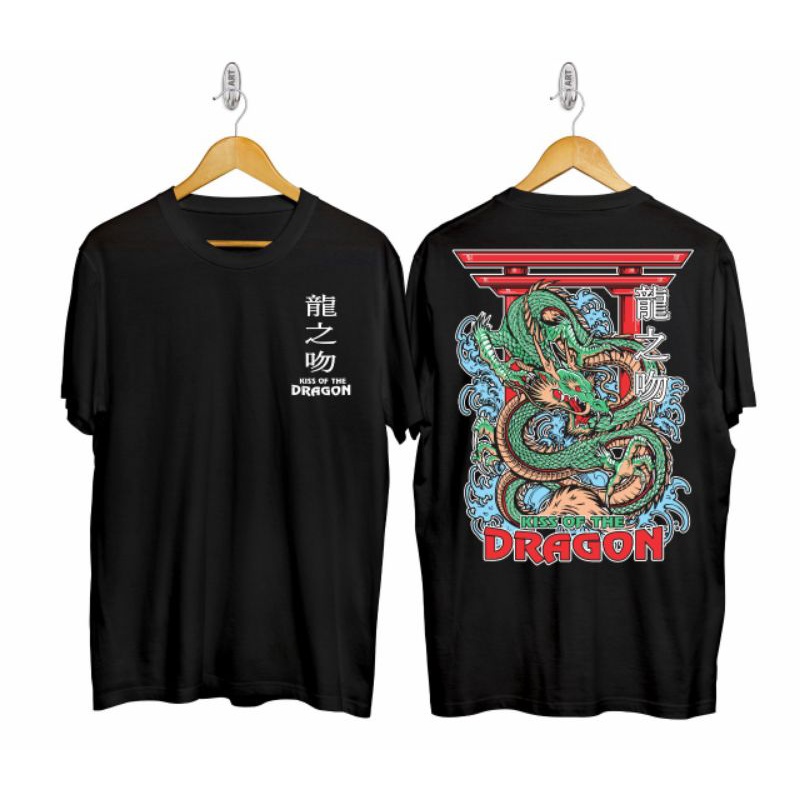 Baju Kaos Naga / Kaos Naga / Kaos Naga Hijau / Kaos Kiss Of Dragon / Kaos Gerbang Naga / Kaos / Kaos