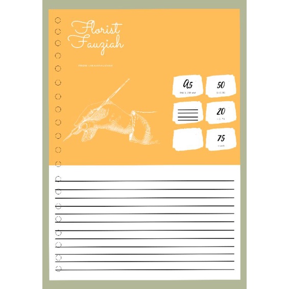 

25 PCS Isi Binder A5 Daily Planner / To Do List / Weekly Planner / Bullet Journal / Meal