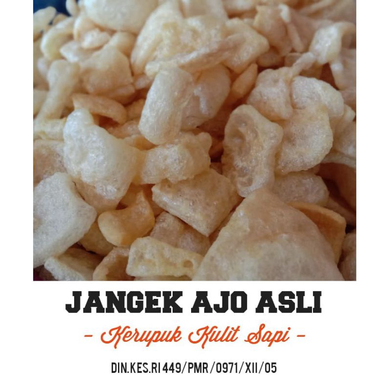 Kerupuk kulit sapi/kerupuk jangek Asli halal 100%