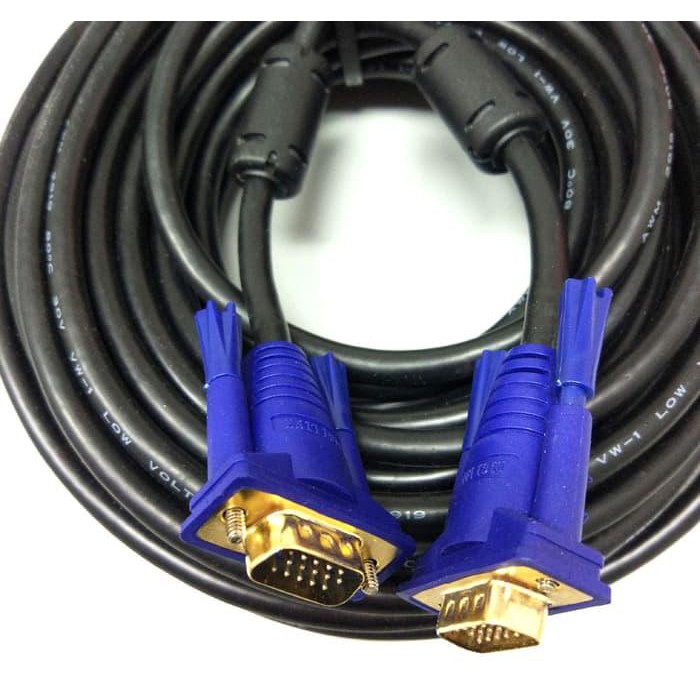 CABLE VGA MALE-MALE (GOLD PLATED) HQ 10 METER