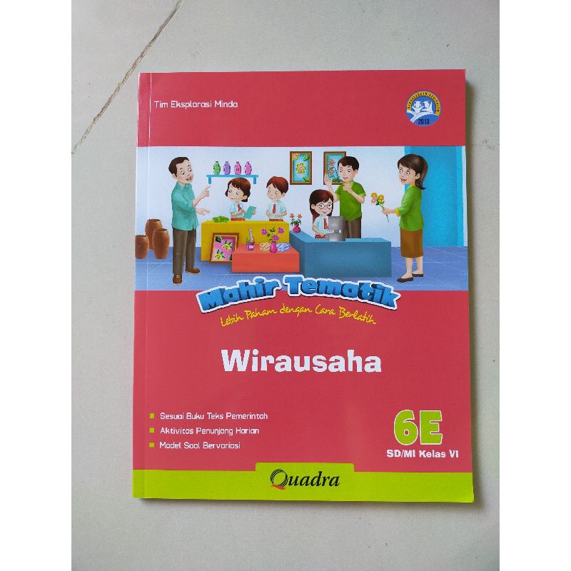 ORI satu paket buku mahir tematik K13 Quadra kelas 6 ABCDE semester 1