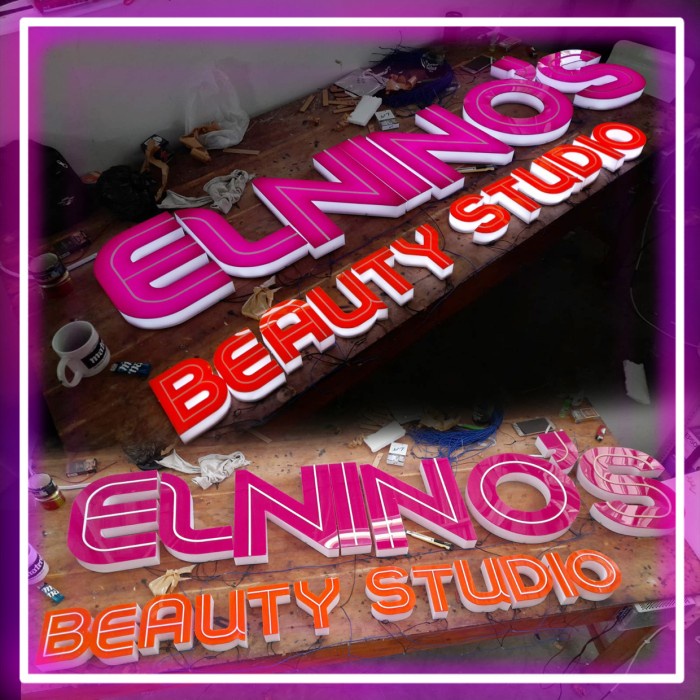 Letter Logo Sign Store Office LED NYALA Custom