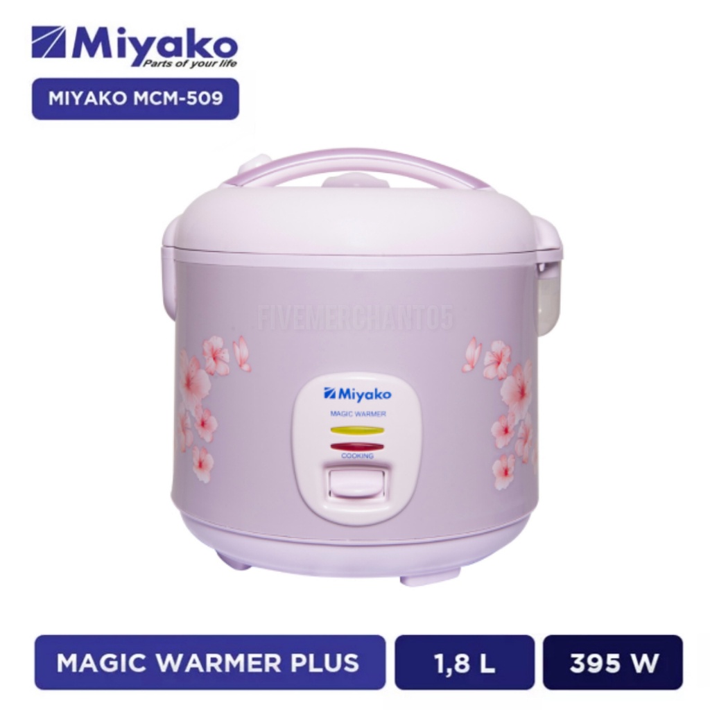 Rice Cooker Miyako MCM 509 1,8 L Magic Com Miyako 509 Penanak Nasi Miyako MCM-509 Penghangat Nasi