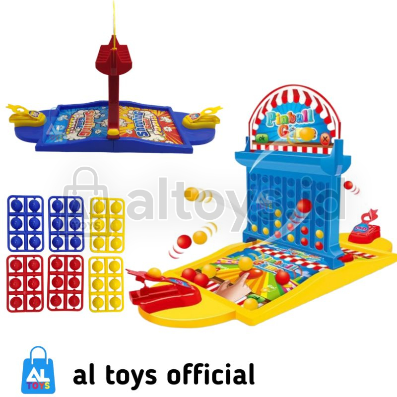 Mainan Baru Game Board Power Shot Pinball Play Set Game Pin Ball Game YG4 YG3