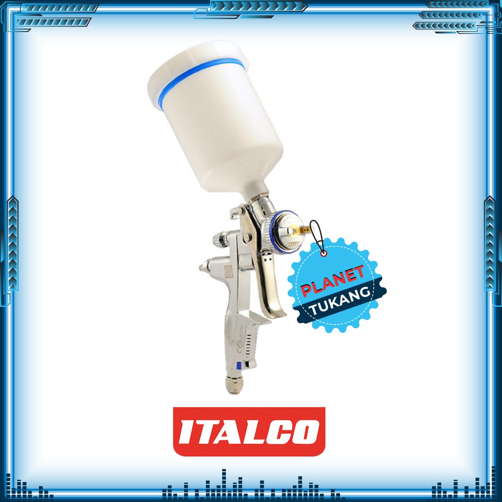 Spray Gun Italco 1.4 mm H-4000 L.V.M.P. Spray Gun Tabung Atas Italco