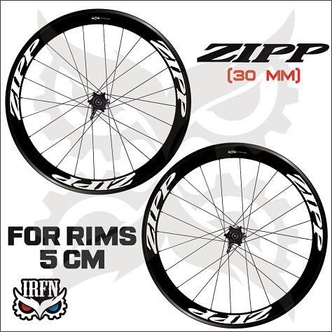Stiker Decal Rims Zipp 404 Lebar 30 Mm