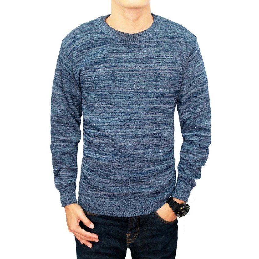  PALING LARIS sweater pria  casual twist blue fashion  pria  