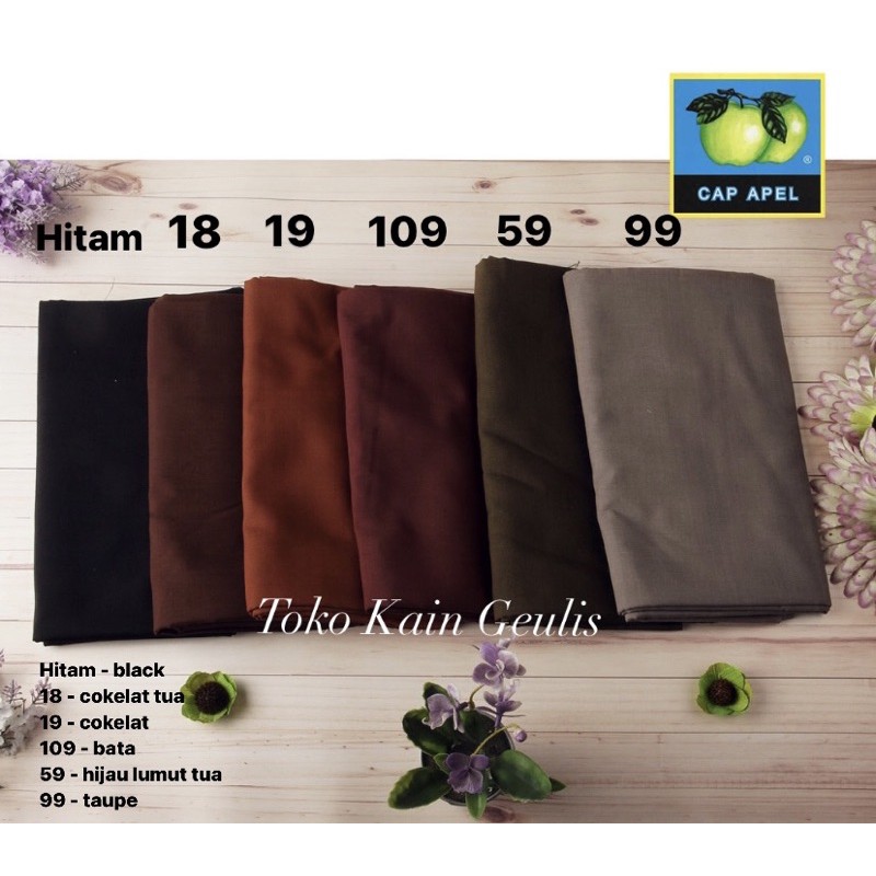 Kain Furing Arrow / Errow / Erro / Ero / Hero / Cap Apel Asiantex Puring / Gamis / Hijab / Jilbab