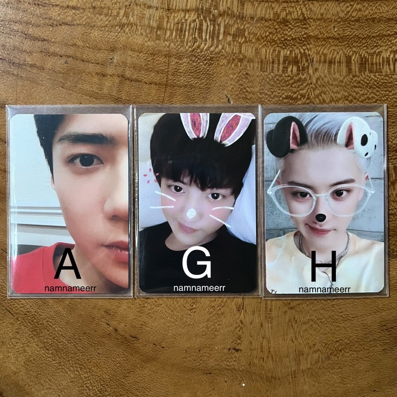 PHOTOCARD PC -SEHUN CHANYEOL WHAT A LIFE WAL KIHNO JASMER KOMEDO HELM OJEK EXO SC-