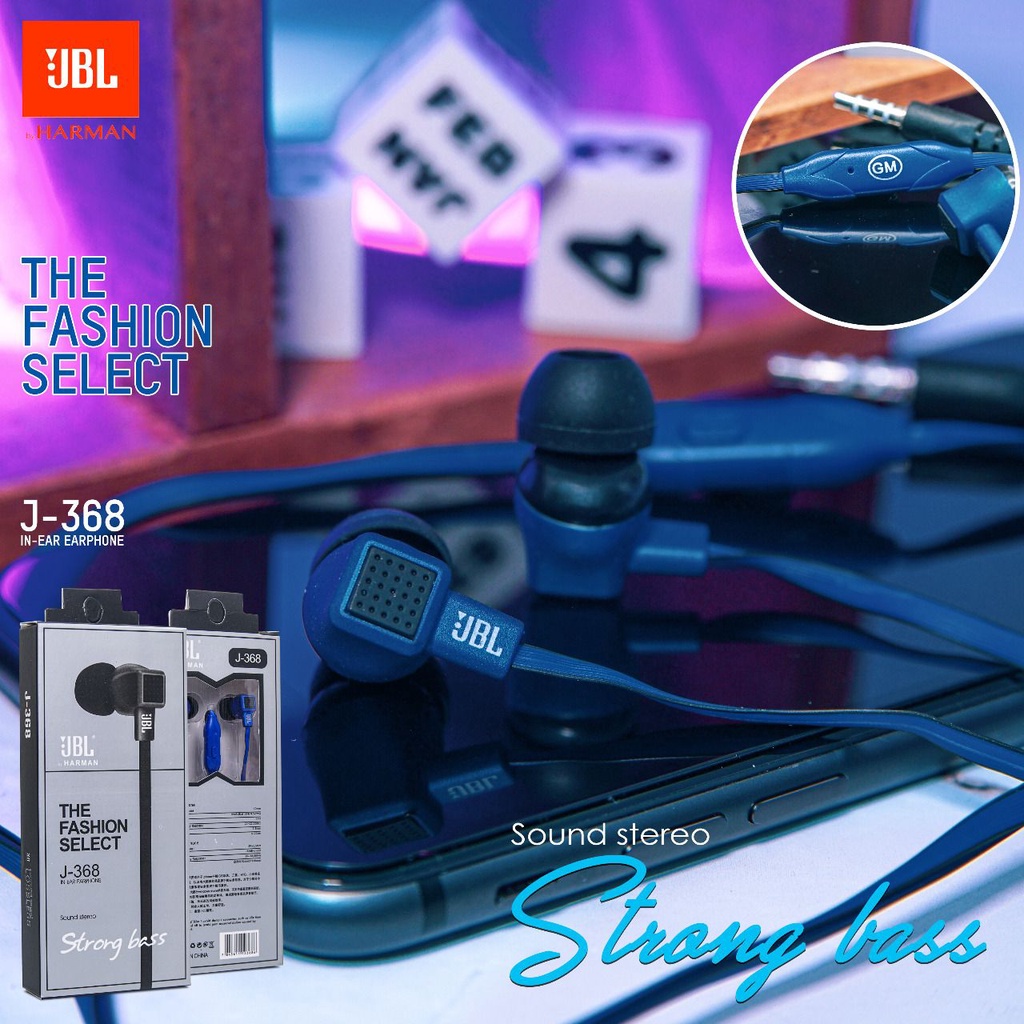 [SO] Hf Handsfree Headset JBL J-368 Strong Bass