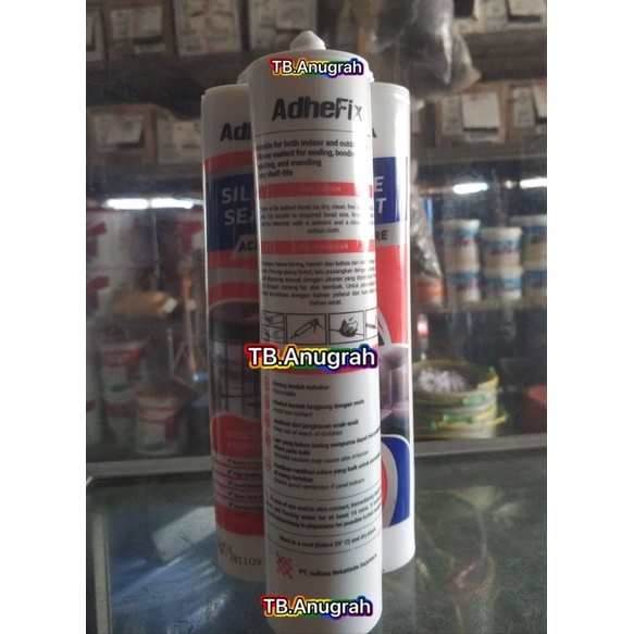 Lem Sillicone Sealant Silikon Sealent Lem Kaca Akuarium Botol Tembak 300 ml Clear/White/Black Silicone sealant Lem silikon Lem sealant