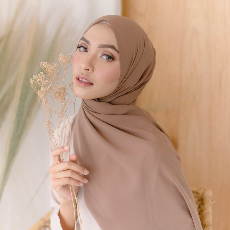 PASHMINA CERUTY BABYDOLL / PASHMINA CERUTY PREMIUM-WALNUT