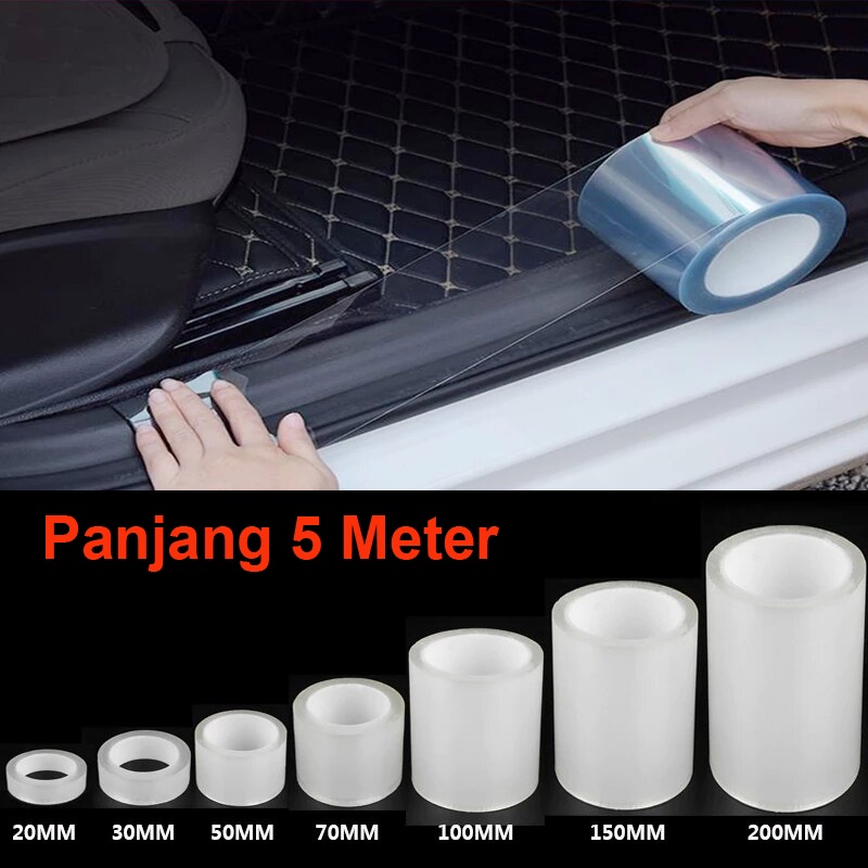 Sticker Transparan Anti Gores Pelindung Protective Film Stiker Body Mobil Motor