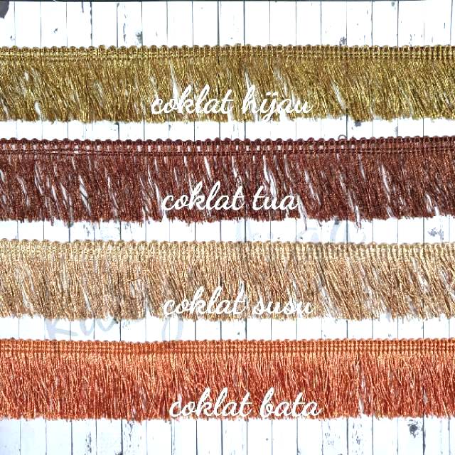 Renda Rumbai Sisir (Halus) Lebar 5 cm - Panjang 15 Yard)