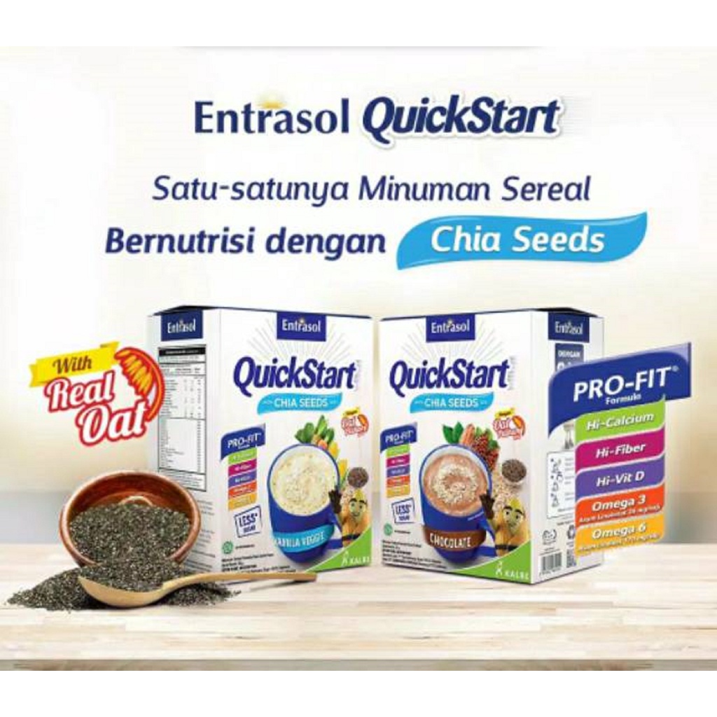 

ENTRASOL Quick Star ( COKLAT & VANILA ) isi 5 sachet*30gr