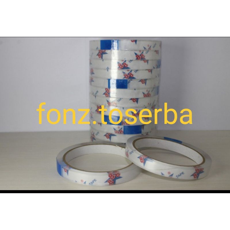 

lakban selasiban isolatip selotip opp tape 888 bening 12mm x 72y