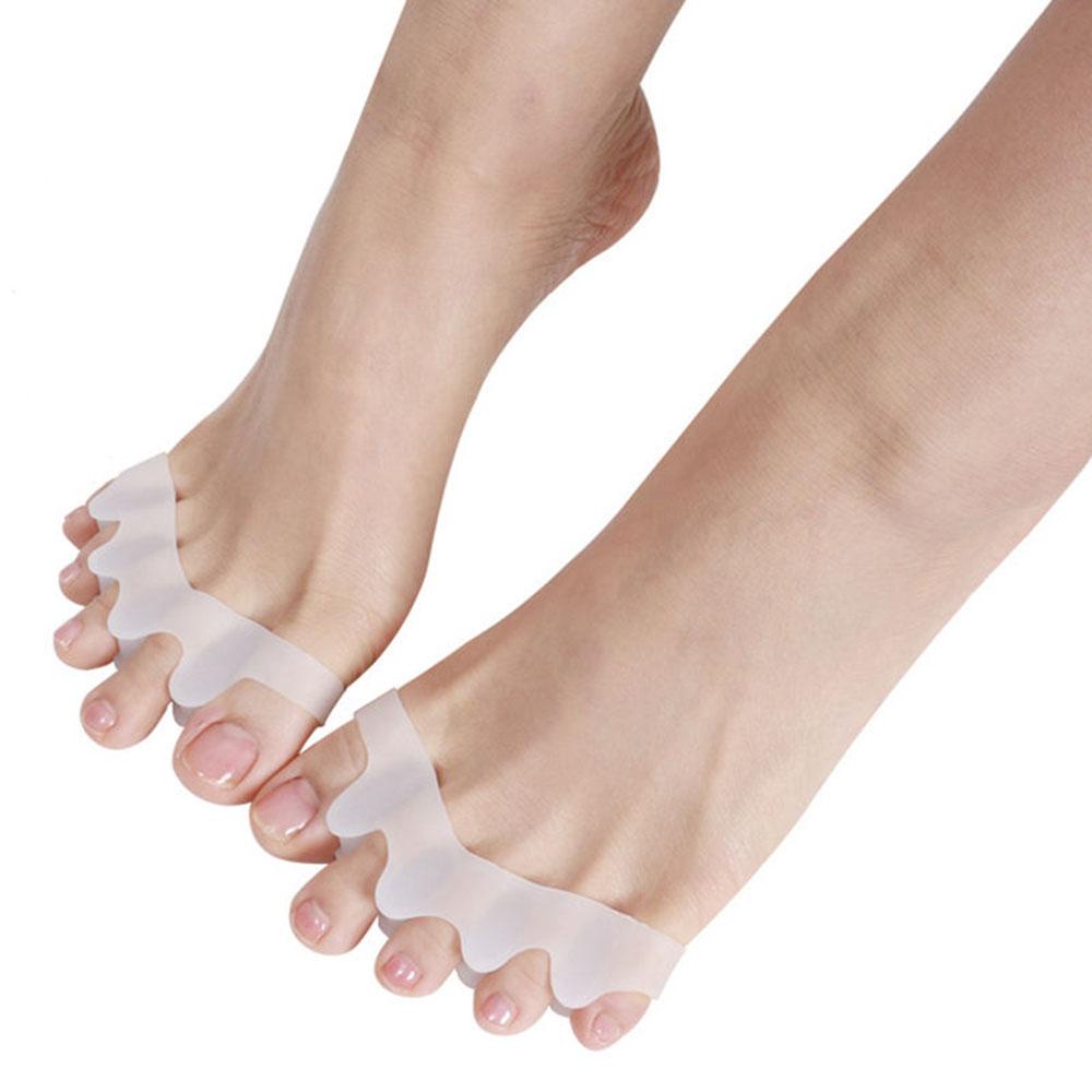 Preva 1pasang Silicone Toe Separator Valgus Relief Pain Align Toes Corrector