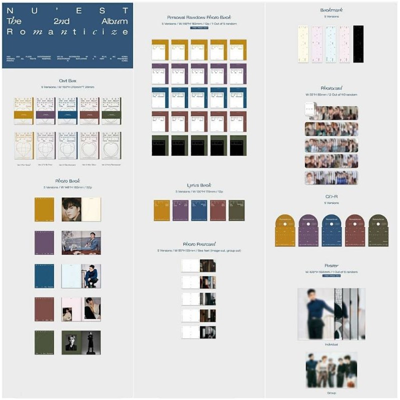 [ PO ] NUEST Signed 2nd Album - ROMANTICIZE ( Mwave )