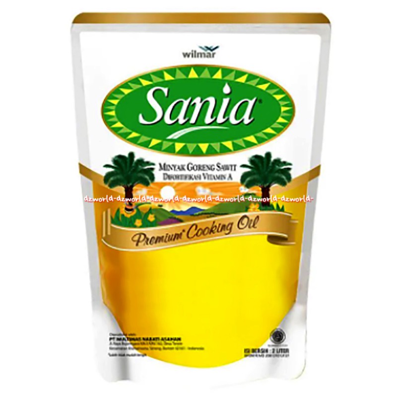 Sania 2L Minyak Goreng Sawit Sanya Migor Untuk Masakan Gorengan Kemasan Pouch Plastik Kelapa Sawit Sannia 2 Litter Refill Isi Ulang