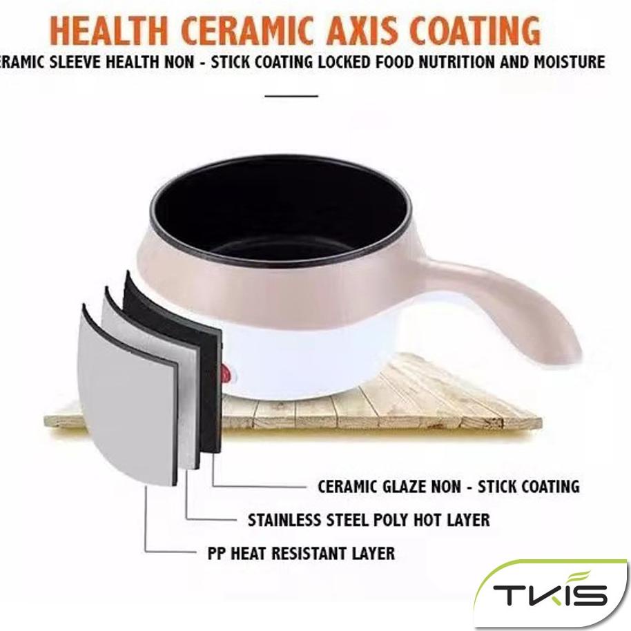 Stock Ada Panci Elektrik Multifungsi Electric Fry Pan Panci Listrik Lapis Keramik YK DESIGN YK-802