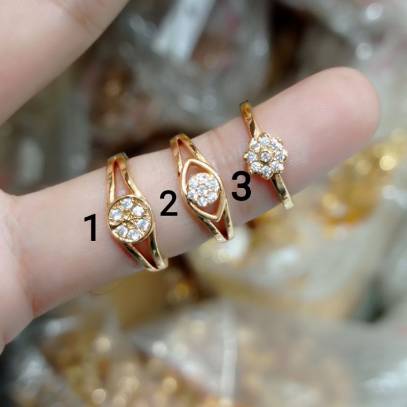 cincin anak, perhiasan xuping permata zircon