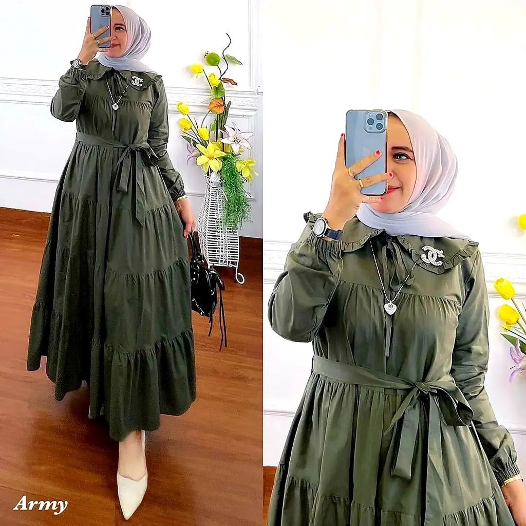 AMORA DRESS BL KATUN RAYON LD 110 CM PB 130 CM Gamis Wanita Terbaru  BAJU GAMIS WANITA TERBARU KEKINIAN SIMPLE DAN KEKINIAN SIMPLE DAN NYAMAN DI PAKAI BAJU DRESS 2022