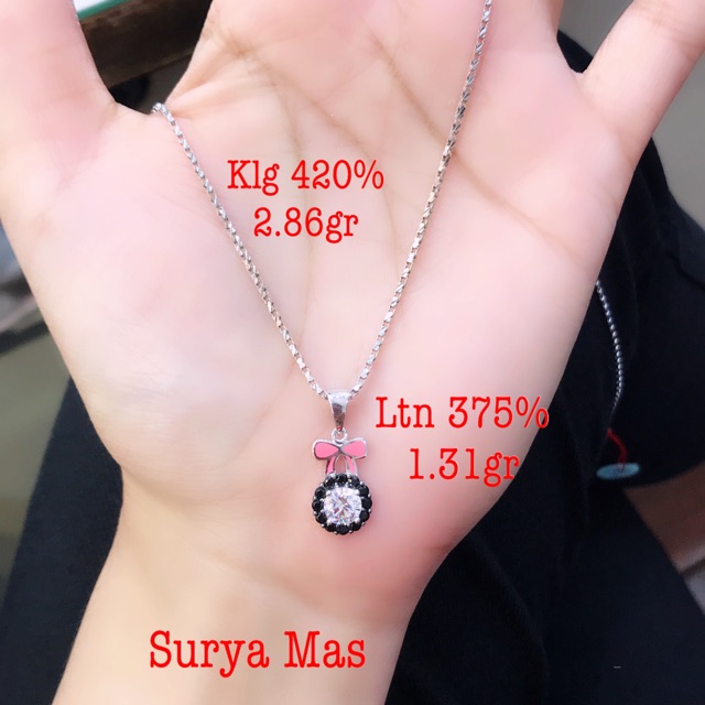 Kalung dan liontin emas 420%&375%