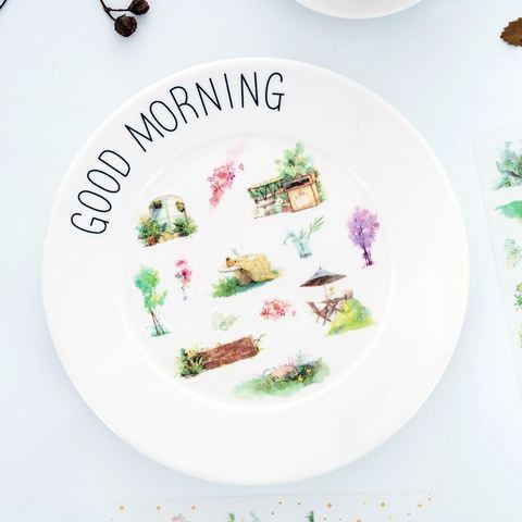 Waterolor Diary Deco - Secret Gardern (6pcs)
