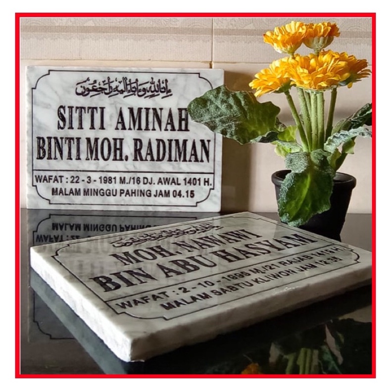 BATU NISAN NAMA KUBURAN