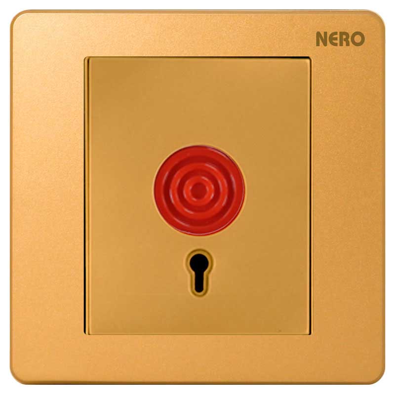 Casa X278-Gold Panic Button with Key Reset NERO