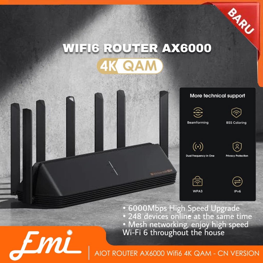 Mijia AIOT ROUTER AX6000 Wifi6 4K QAM