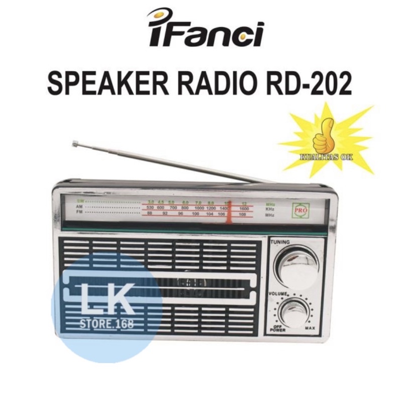 RADIO RD202 iFanci Internasional 3BAND FM/AM/SW