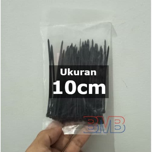 HITAM Kabel Tis 10cm Cable Ties Tie 100mm